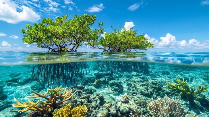 Photo of a mangrove